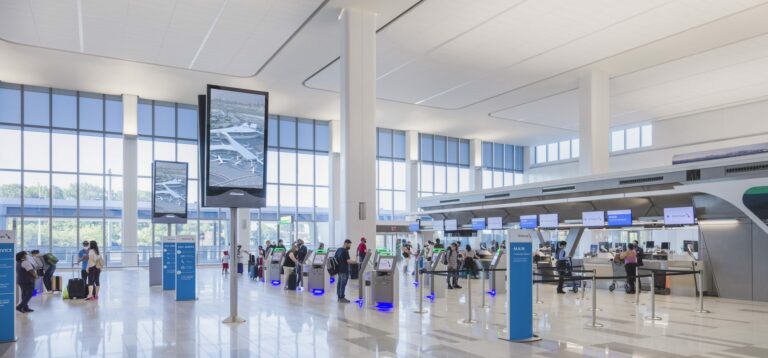 Departures ticketing hall