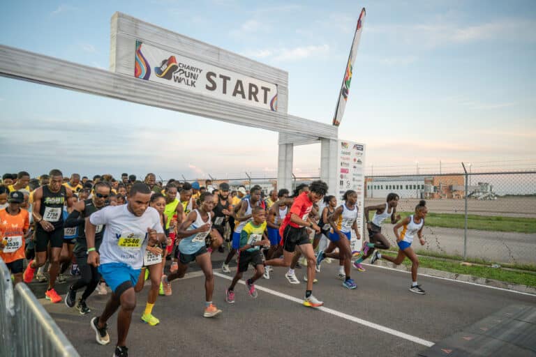 Ready, set, start. Participants make every step count as they take on the MBJ Airport Foundation’s Charity 5K Run/Walk event on September 6.